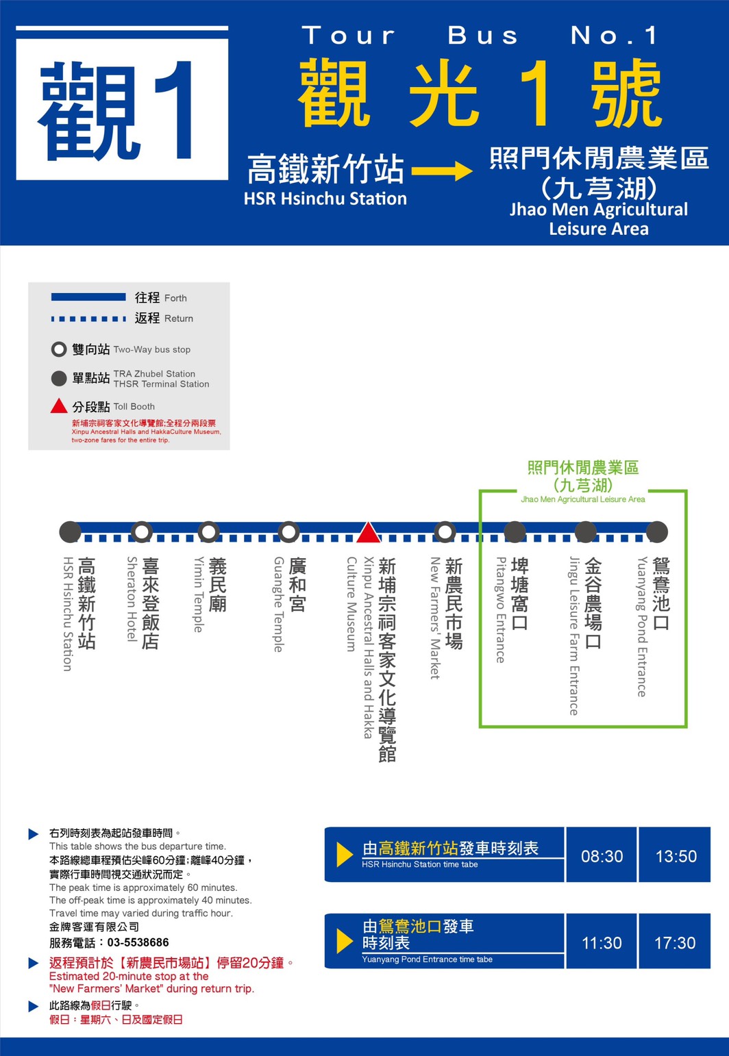 觀光1號公車路線圖-新竹縣公車