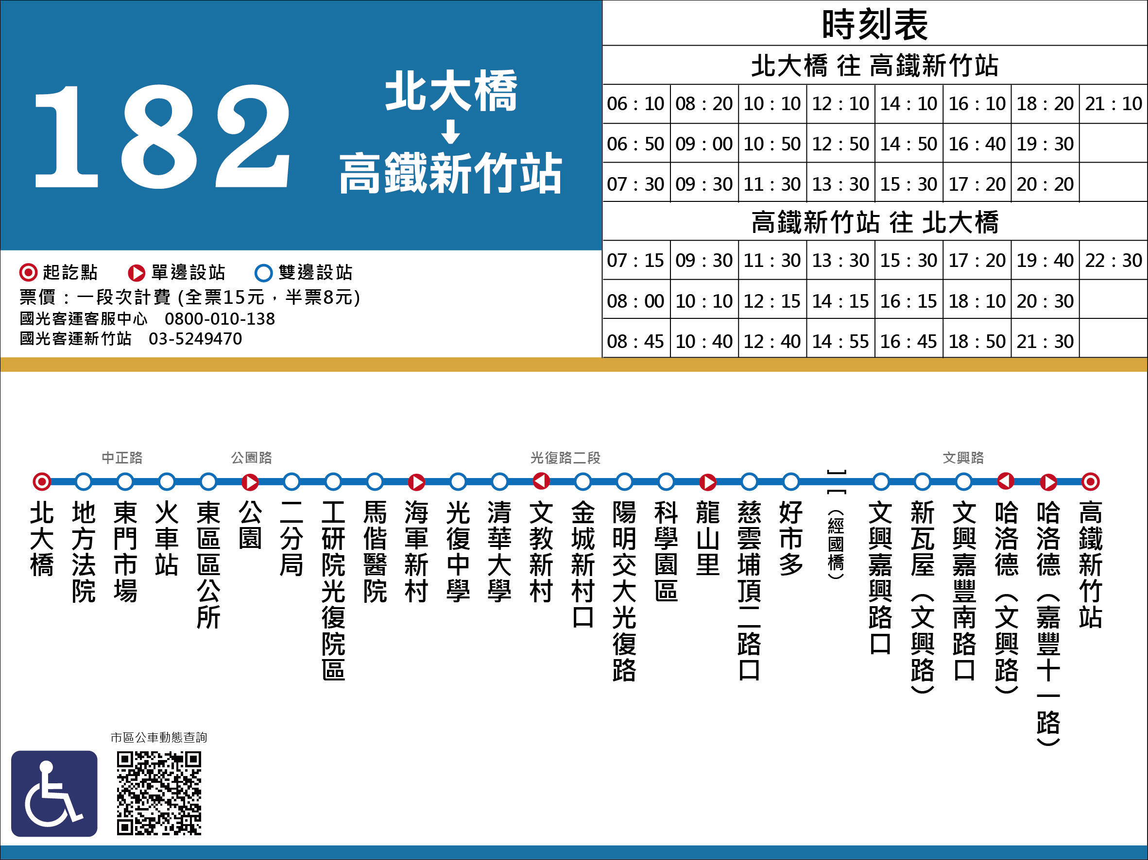 182公車路線圖-新竹市公車