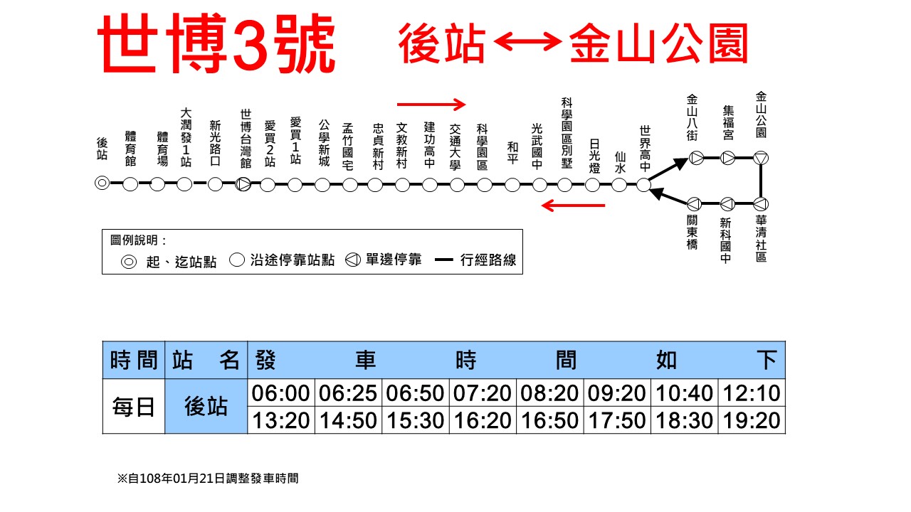 世博3號公車路線圖-新竹市公車
