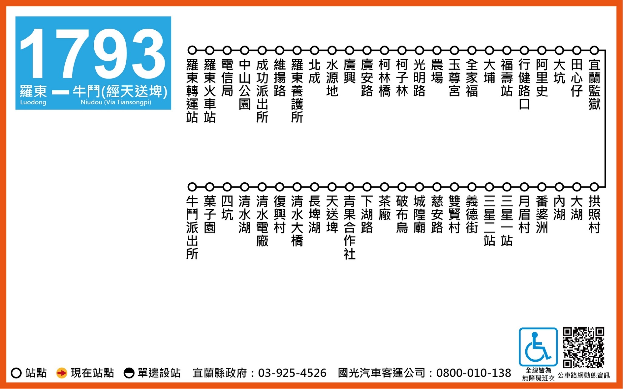 1793公車路線圖-宜蘭公車