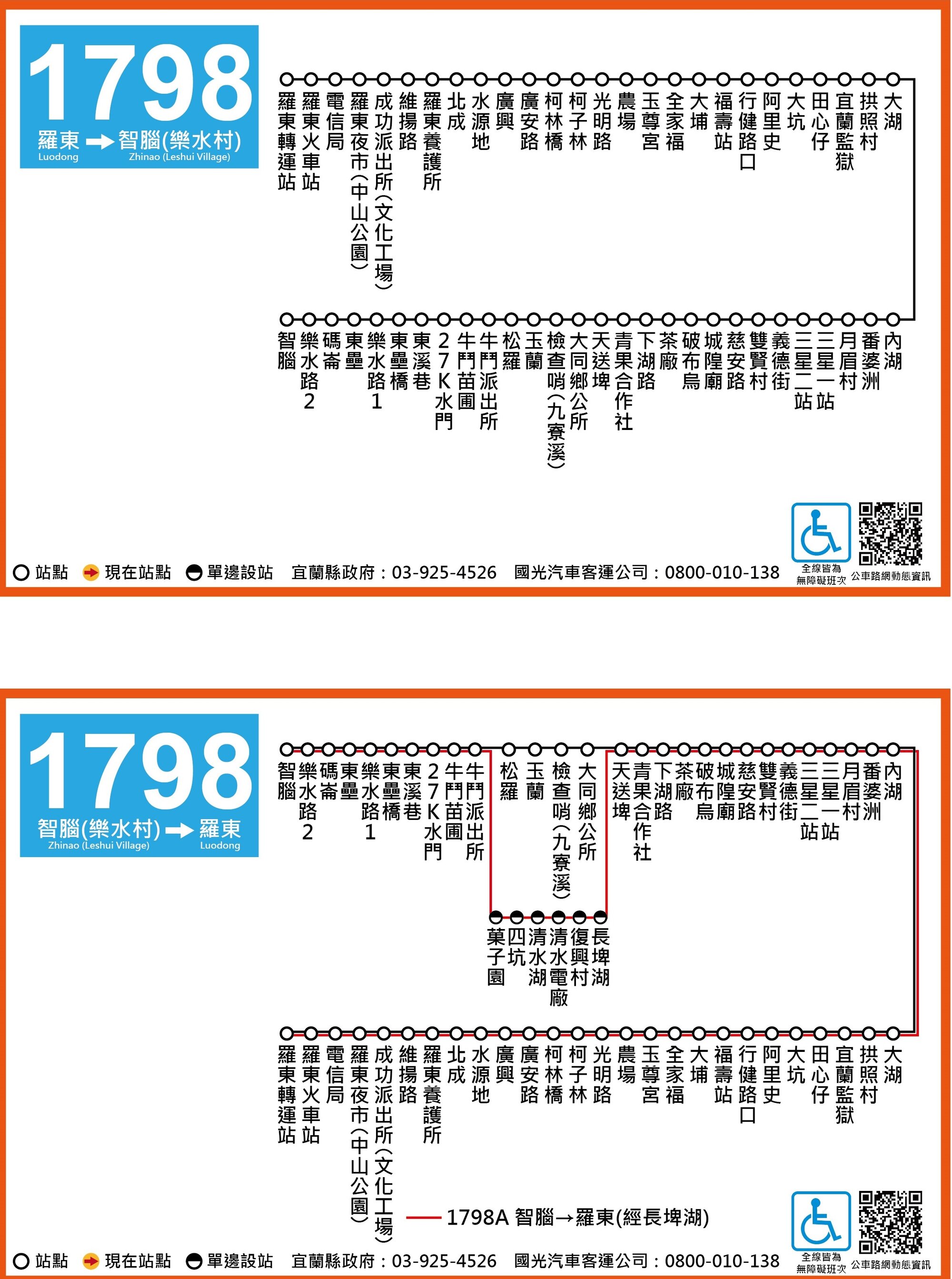 1798公車路線圖-宜蘭公車