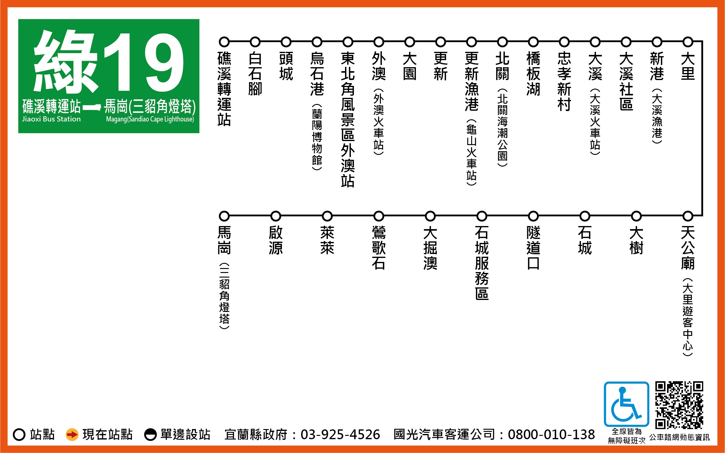 綠19公車路線圖-宜蘭公車