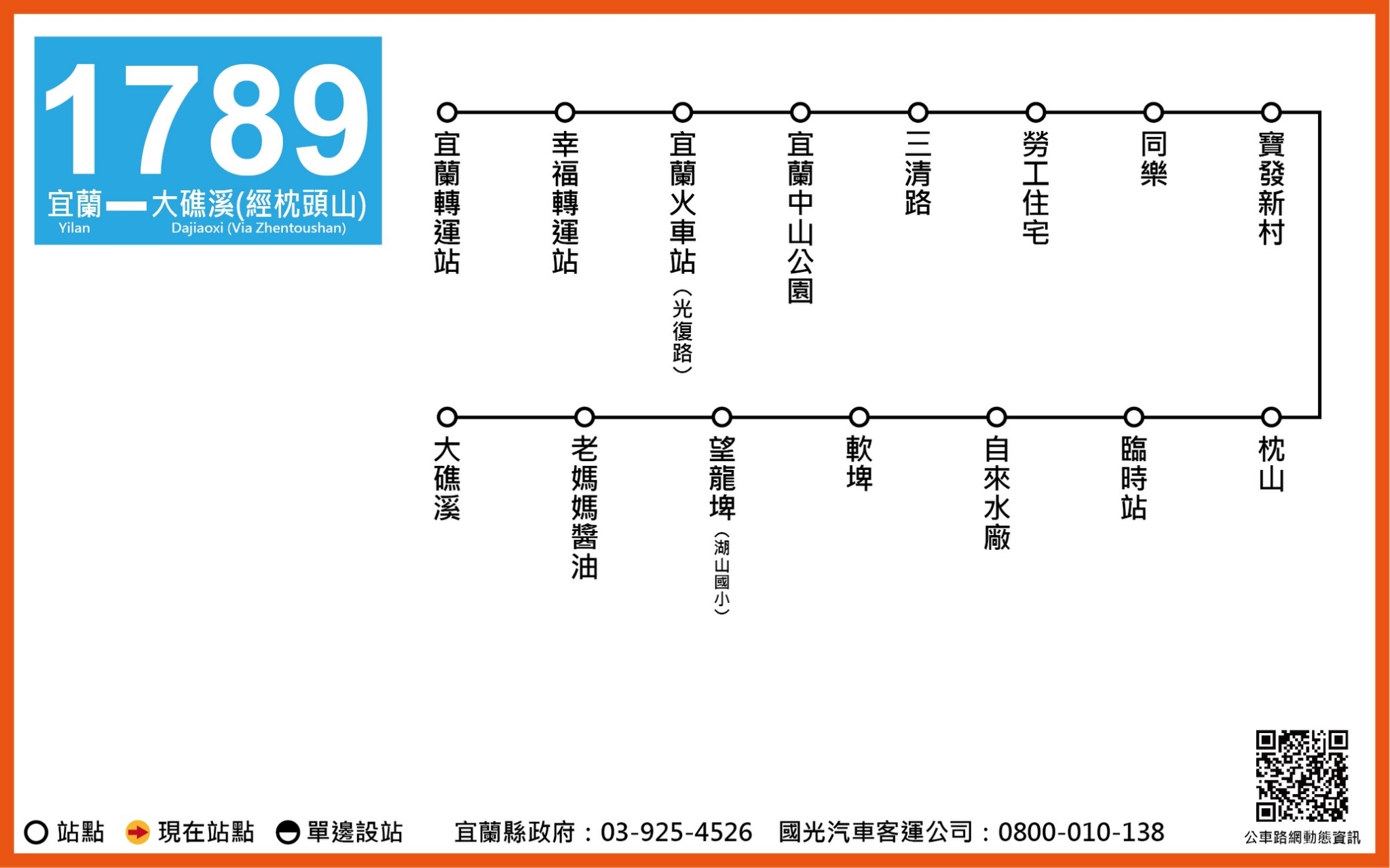 1789公車路線圖-宜蘭公車