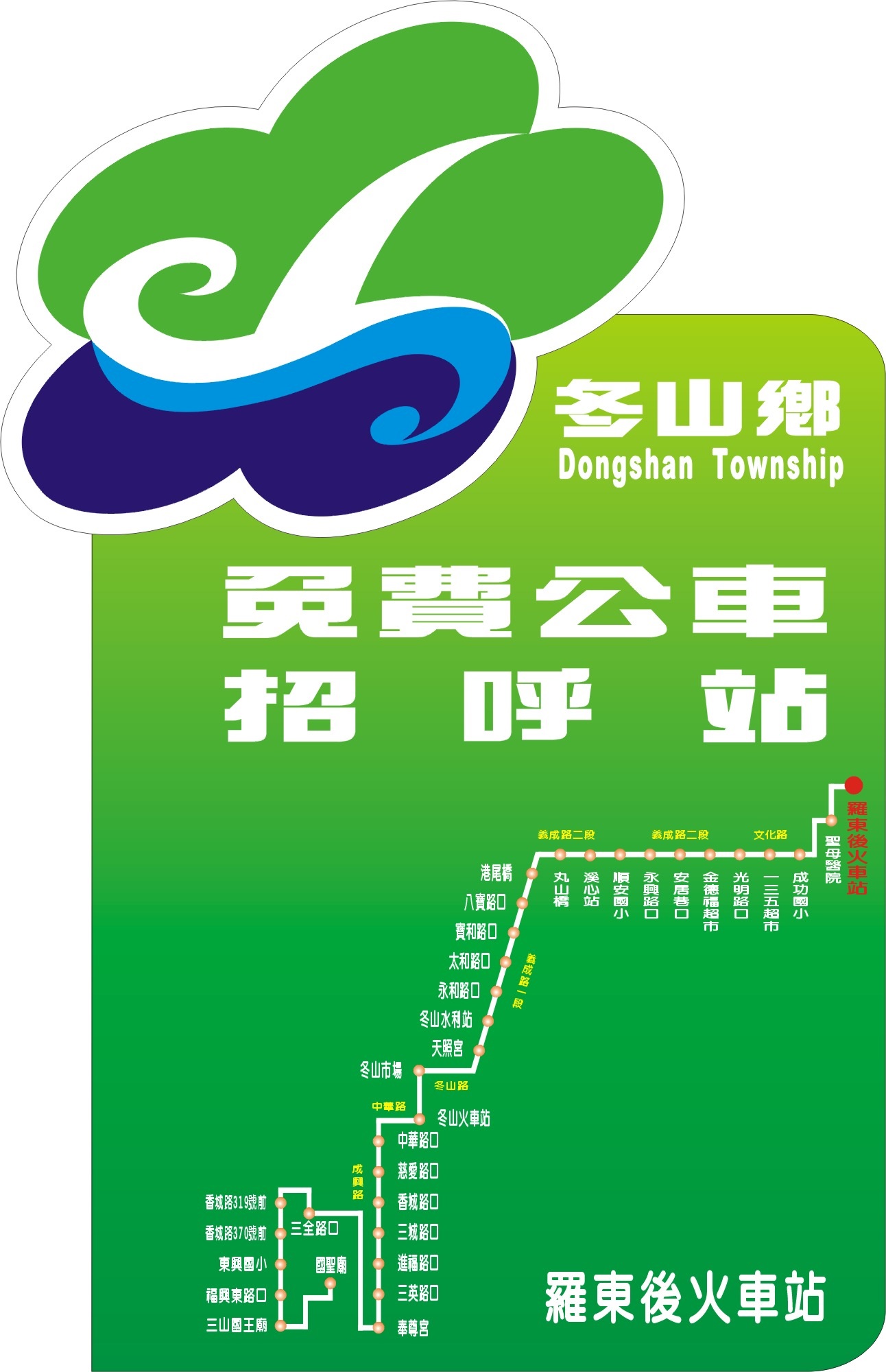 冬山1公車路線圖-宜蘭公車