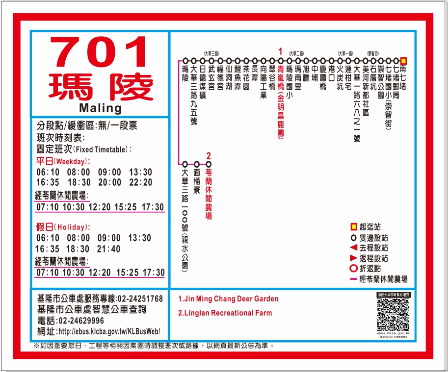 7012公車路線圖-基隆市公車