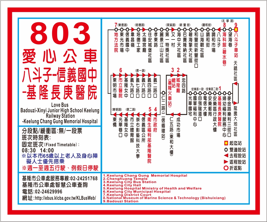 803公車路線圖-基隆市公車