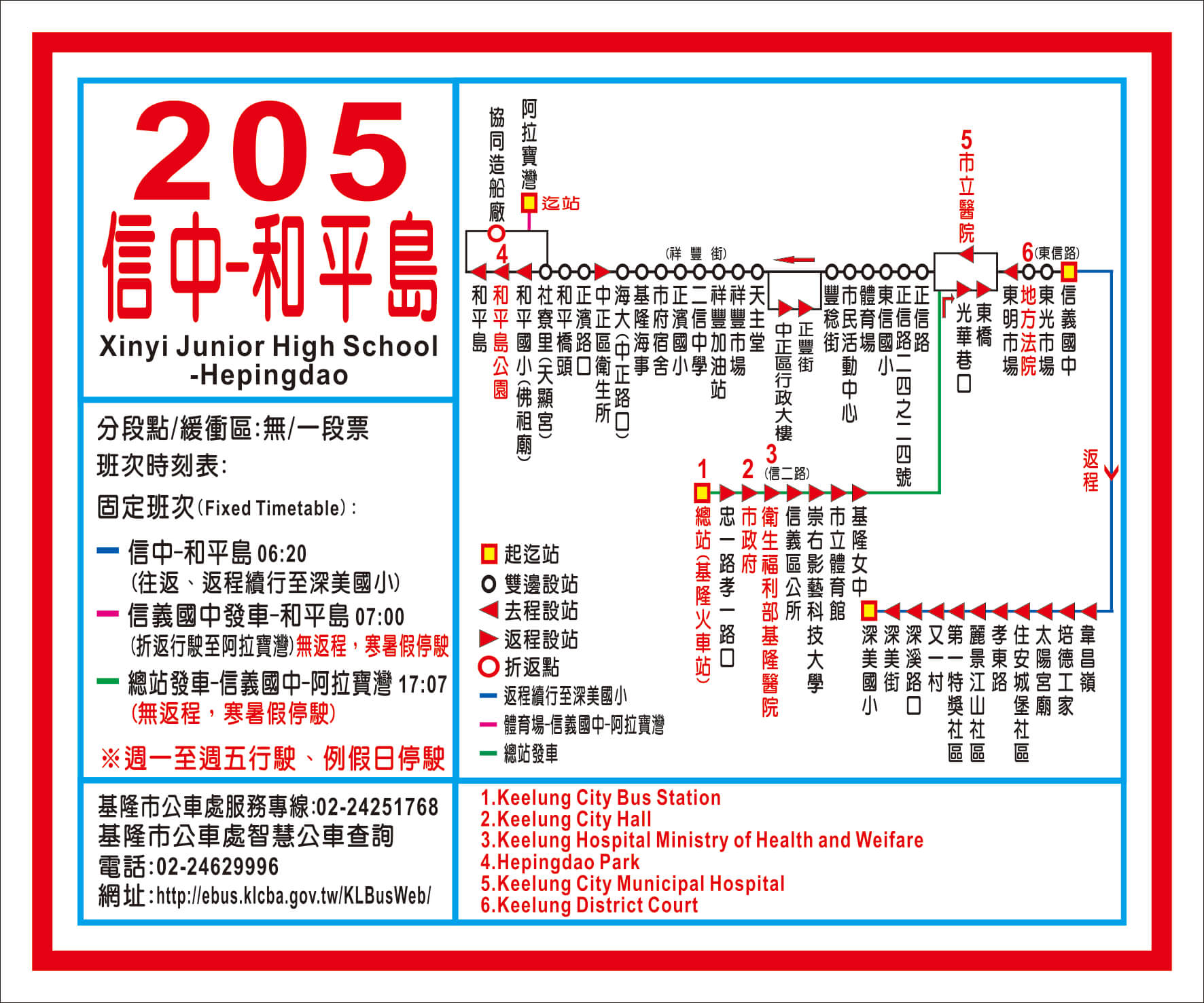 205公車路線圖-基隆市公車