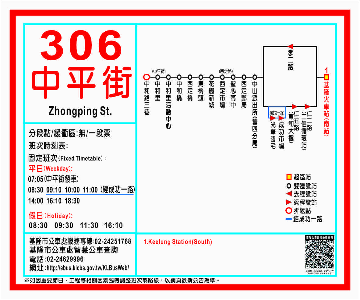 306公車路線圖-基隆市公車