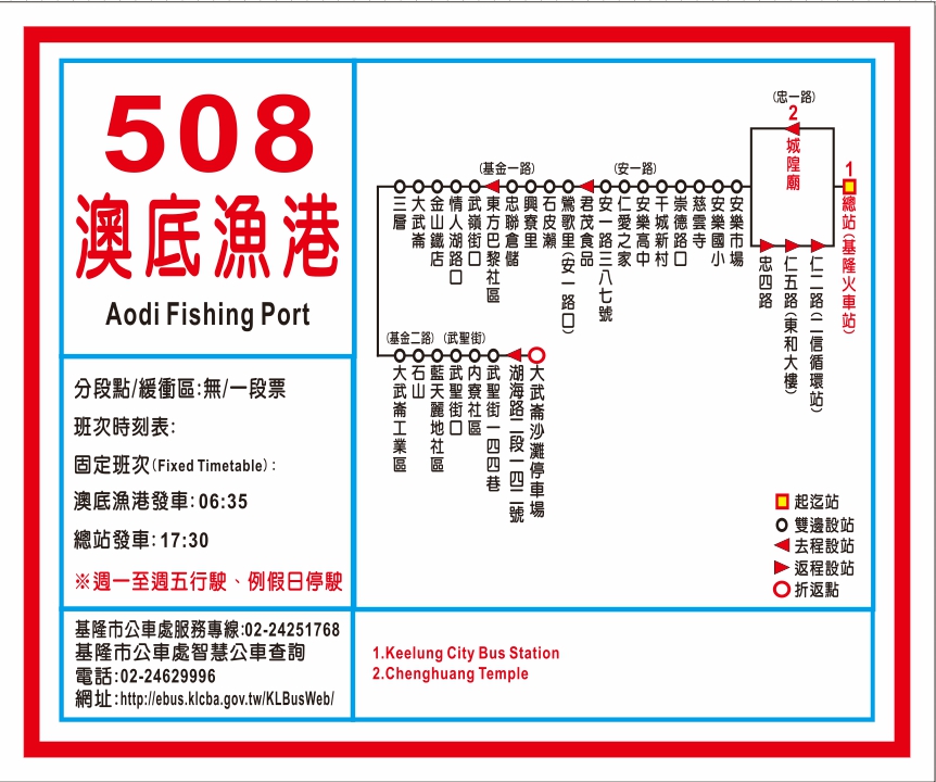 5081公車路線圖-基隆市公車