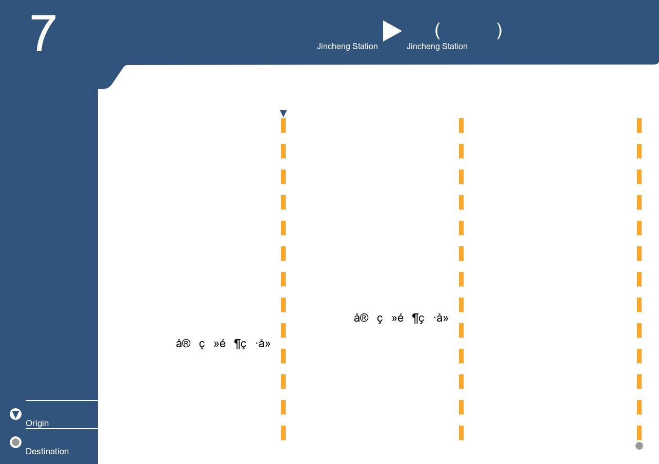 7 return pass GugangBus Route Map-金門 Bus
