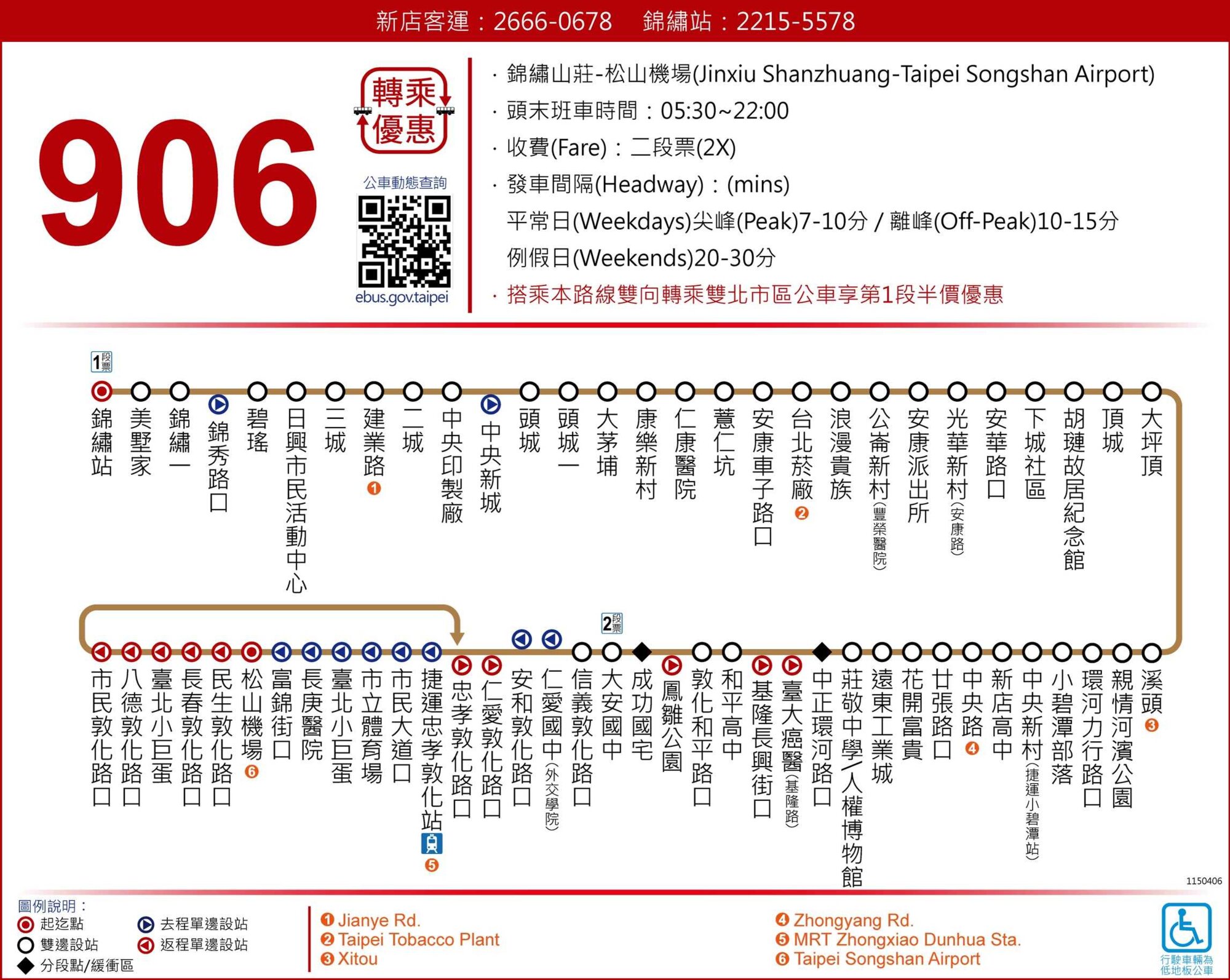 906公車路線圖-新北市公車