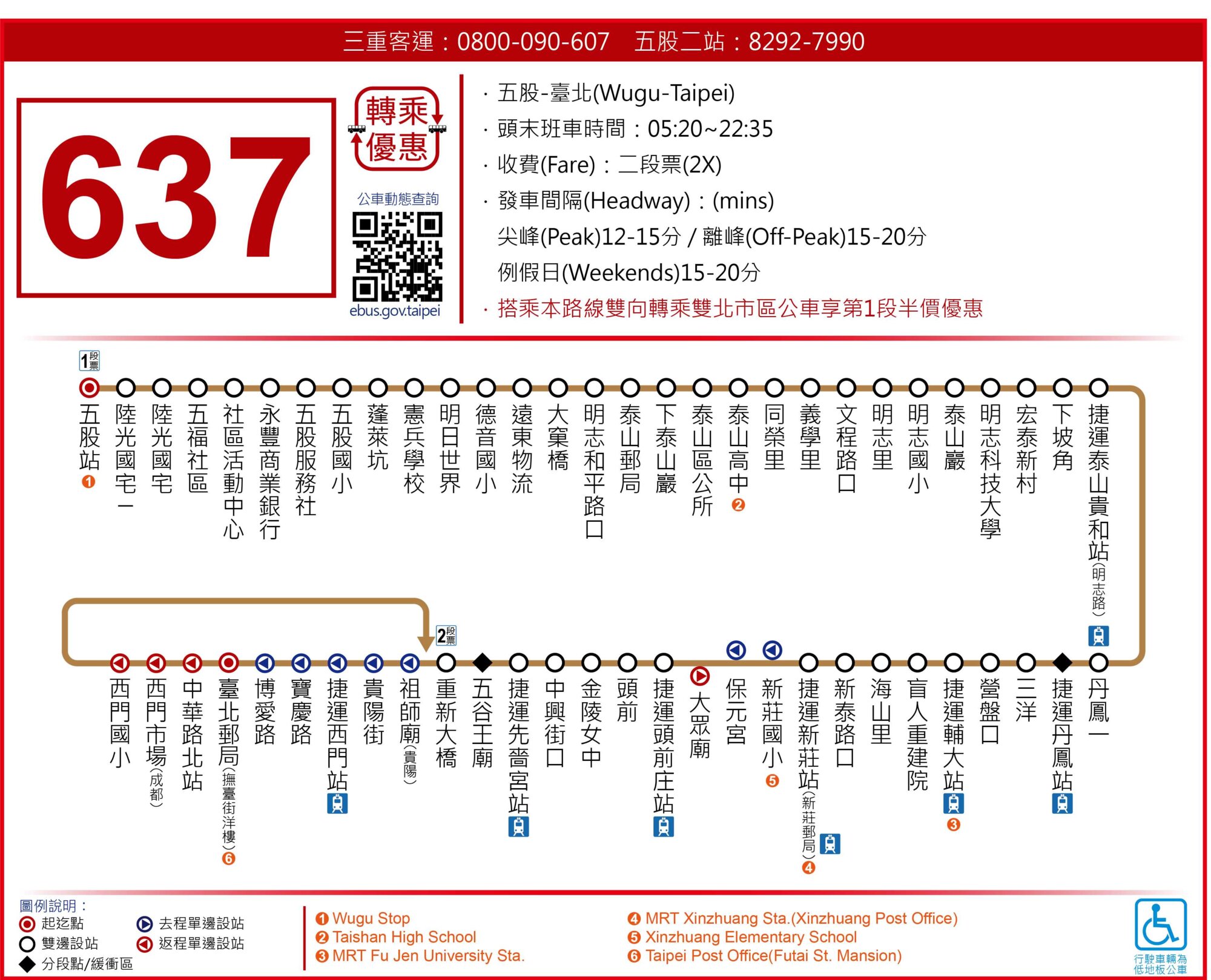637公車路線圖-新北市公車