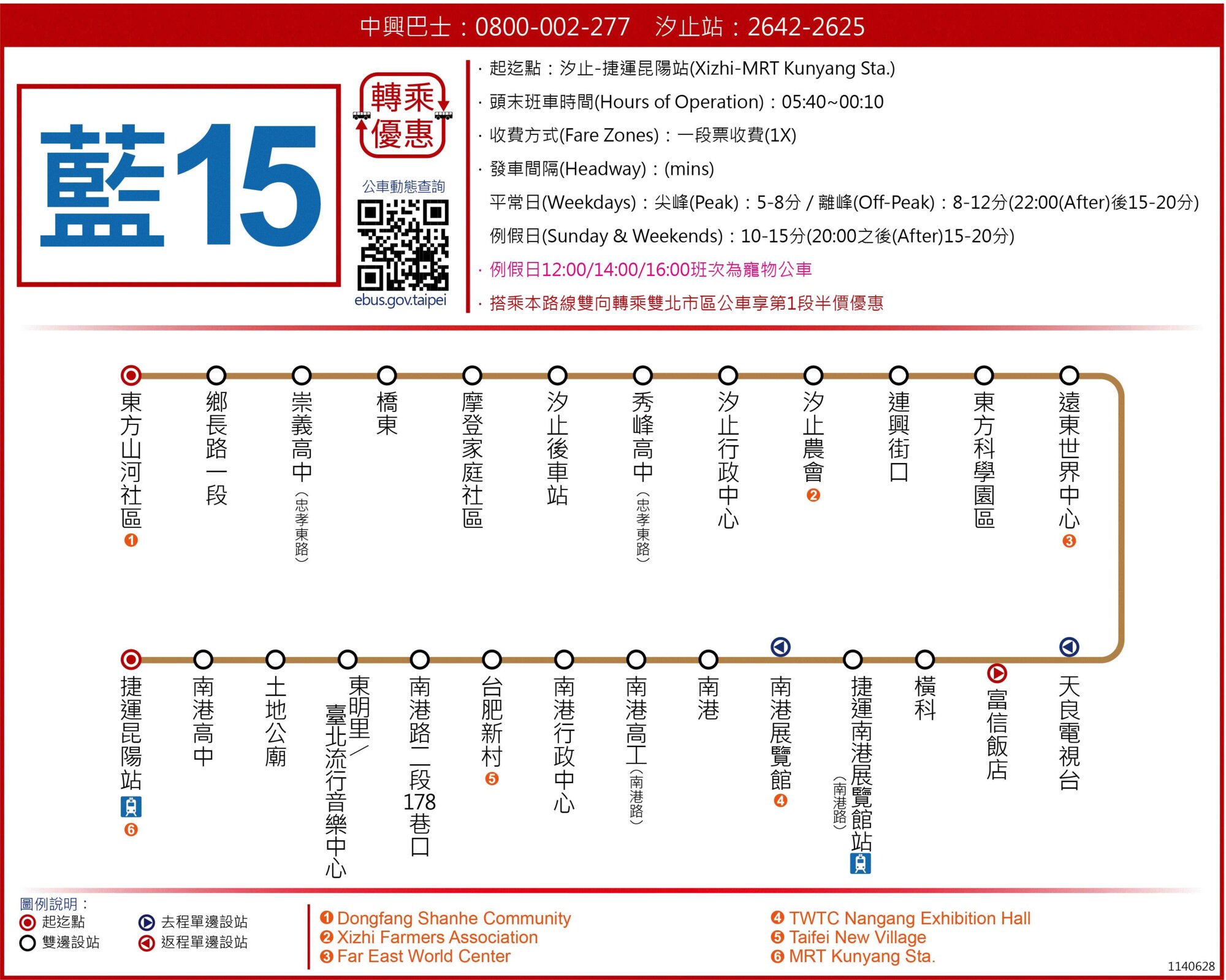 藍15公車路線圖-新北市公車