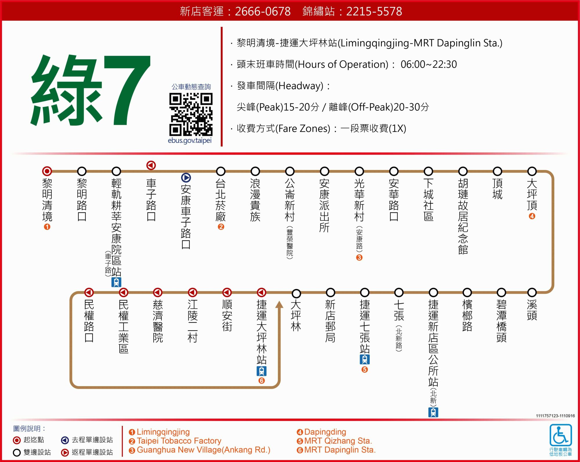 綠7公車路線圖-新北市公車