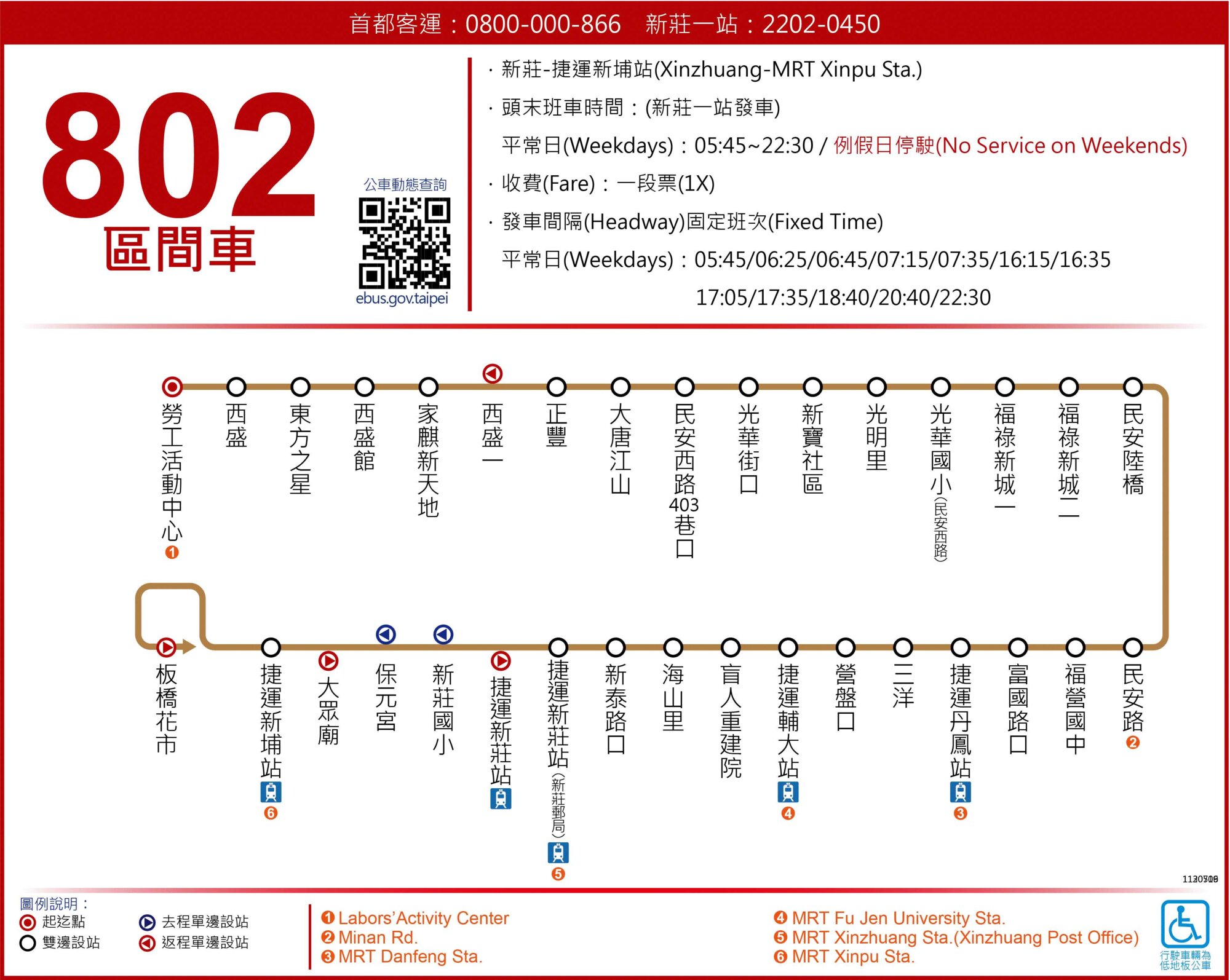 802ShuttleBus Route Map-新北市 Bus