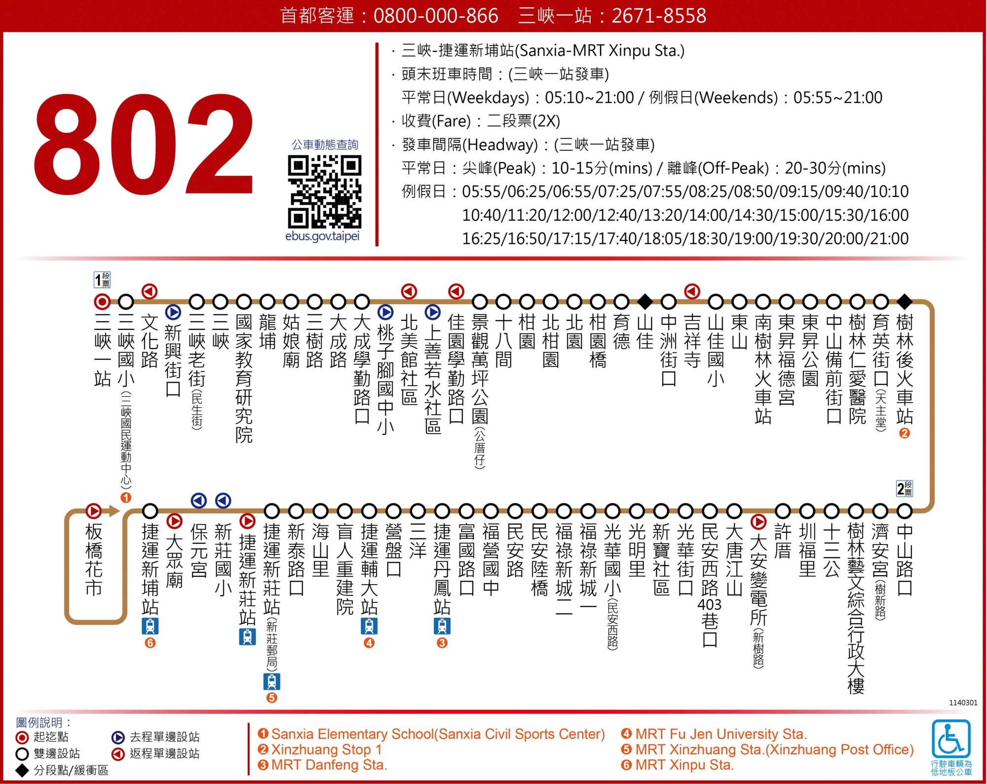 802公車路線圖-新北市公車