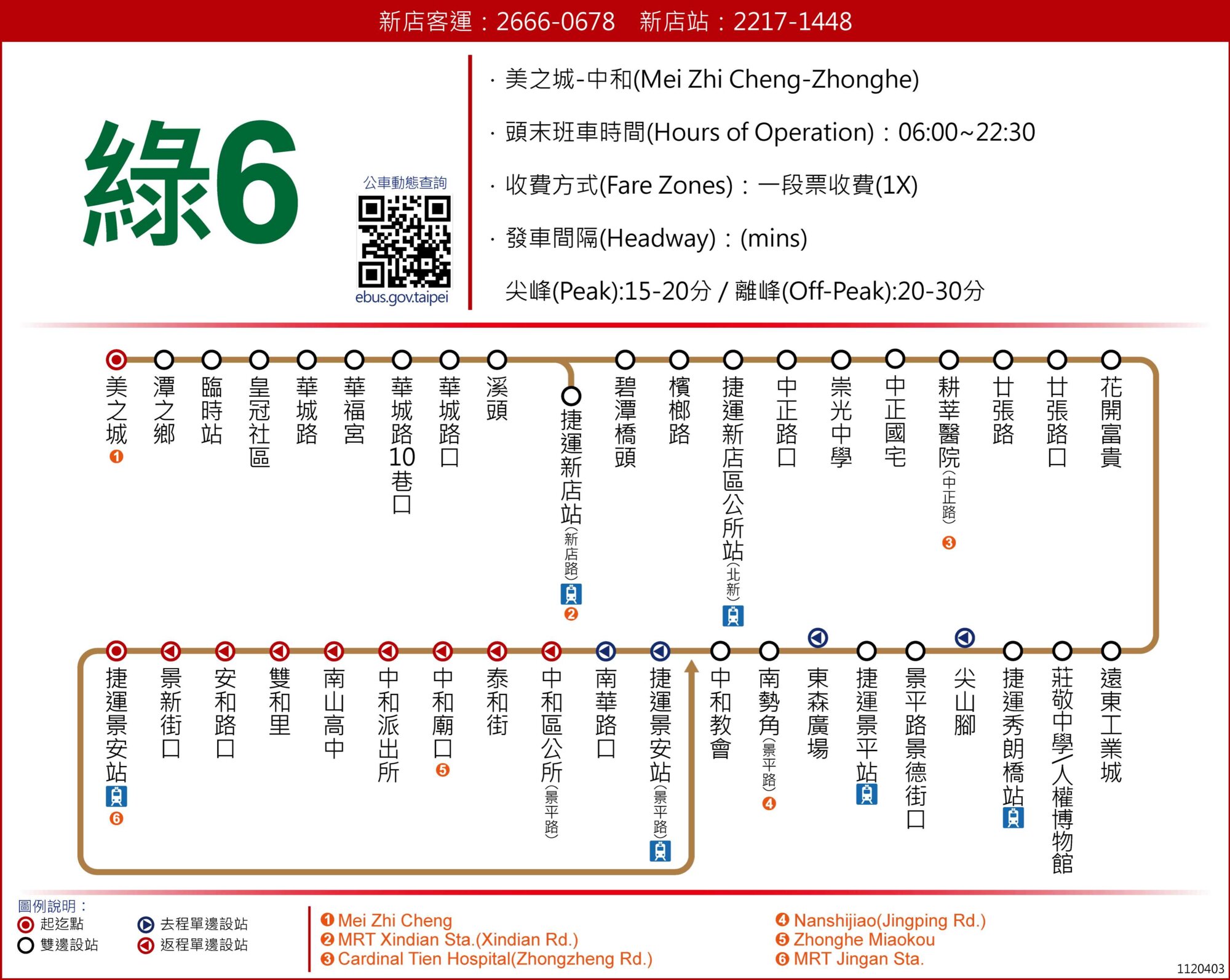 綠6公車路線圖-新北市公車