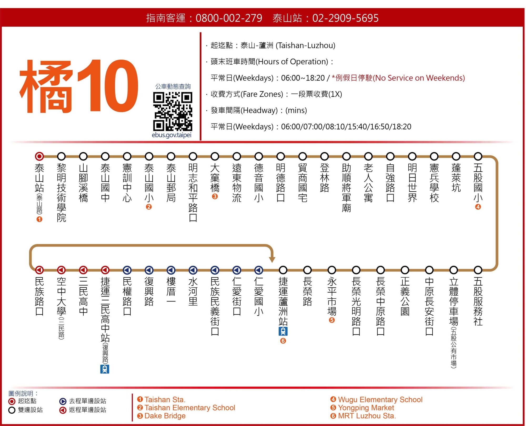 O10Bus Route Map-新北市 Bus