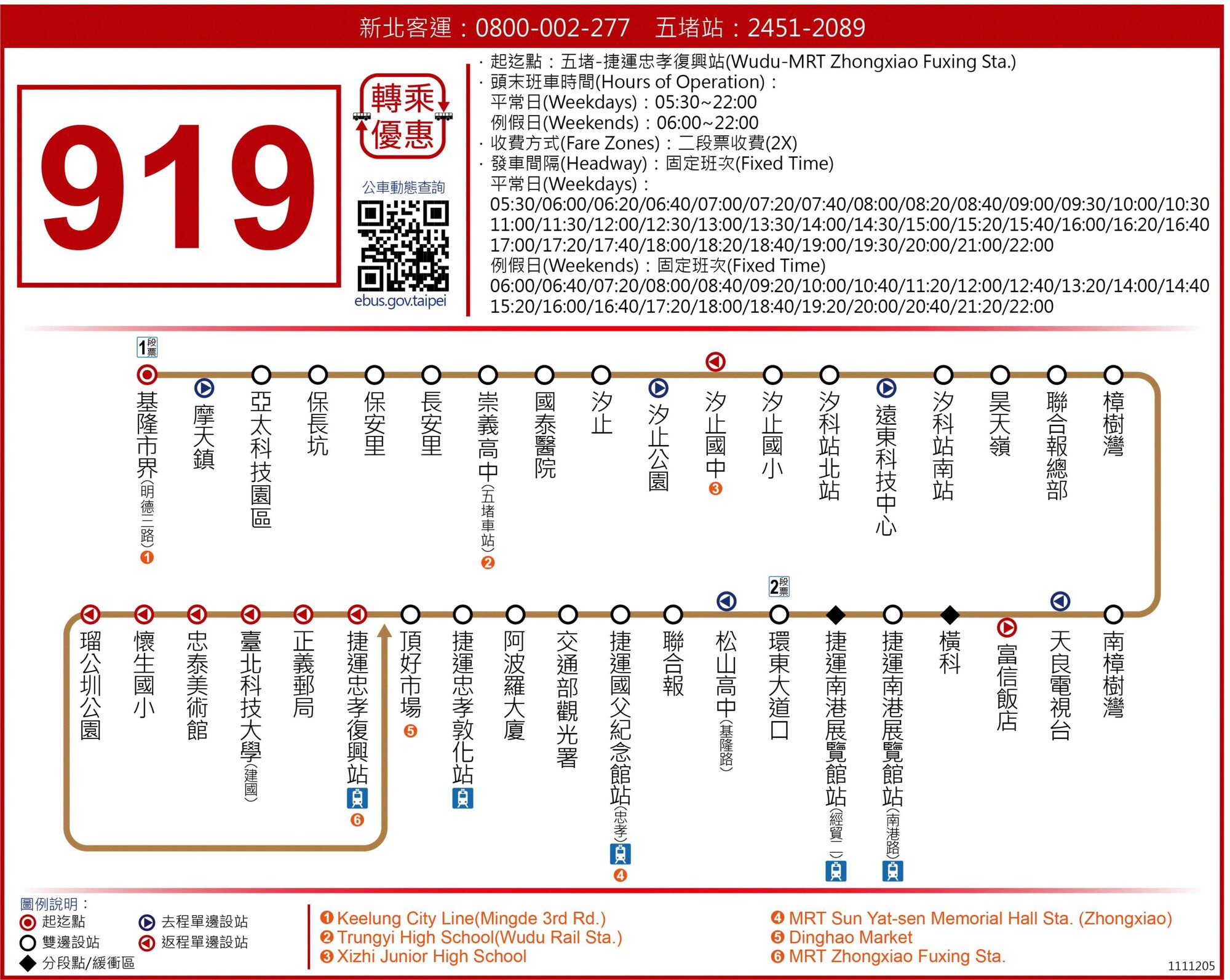 919公車路線圖-新北市公車