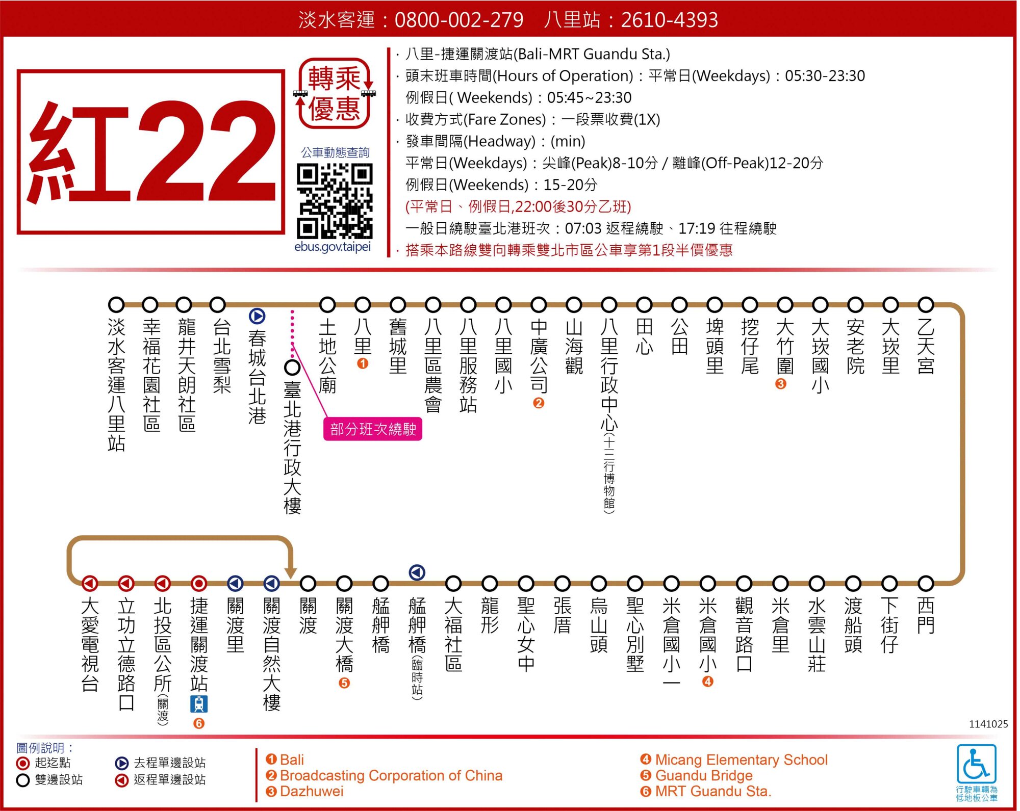 R22Bus Route Map-新北市 Bus