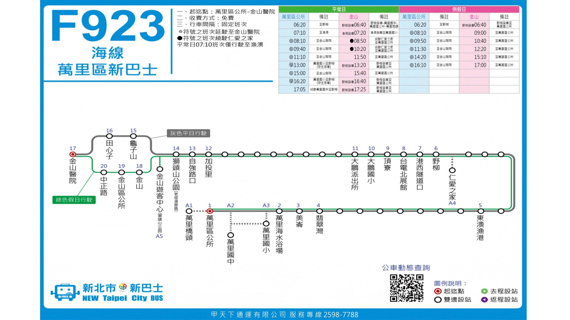 F923公車路線圖-新北市公車