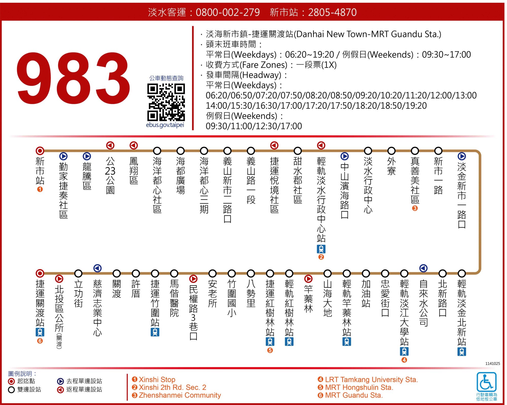 983公車路線圖-新北市公車