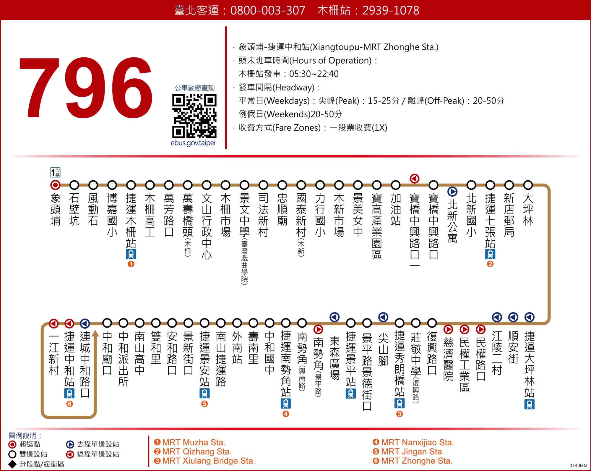796公車路線圖-新北市公車
