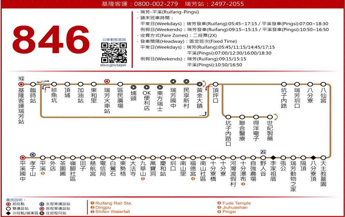 846公車路線圖-新北市公車