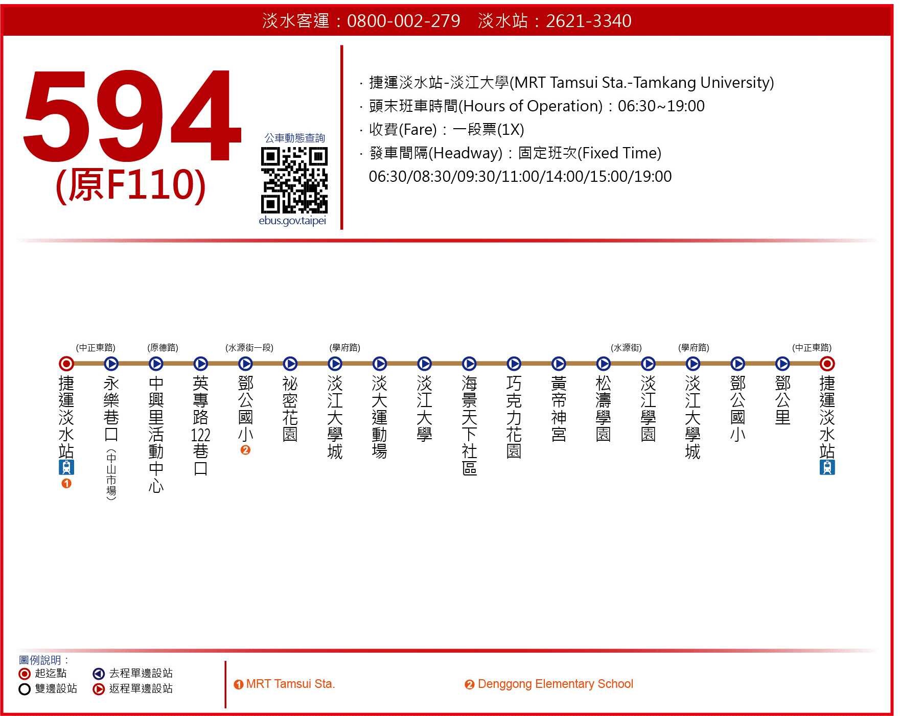 594公車路線圖-新北市公車