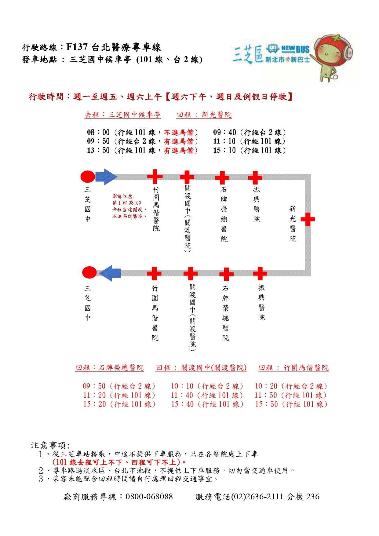 F137公車路線圖-新北市公車