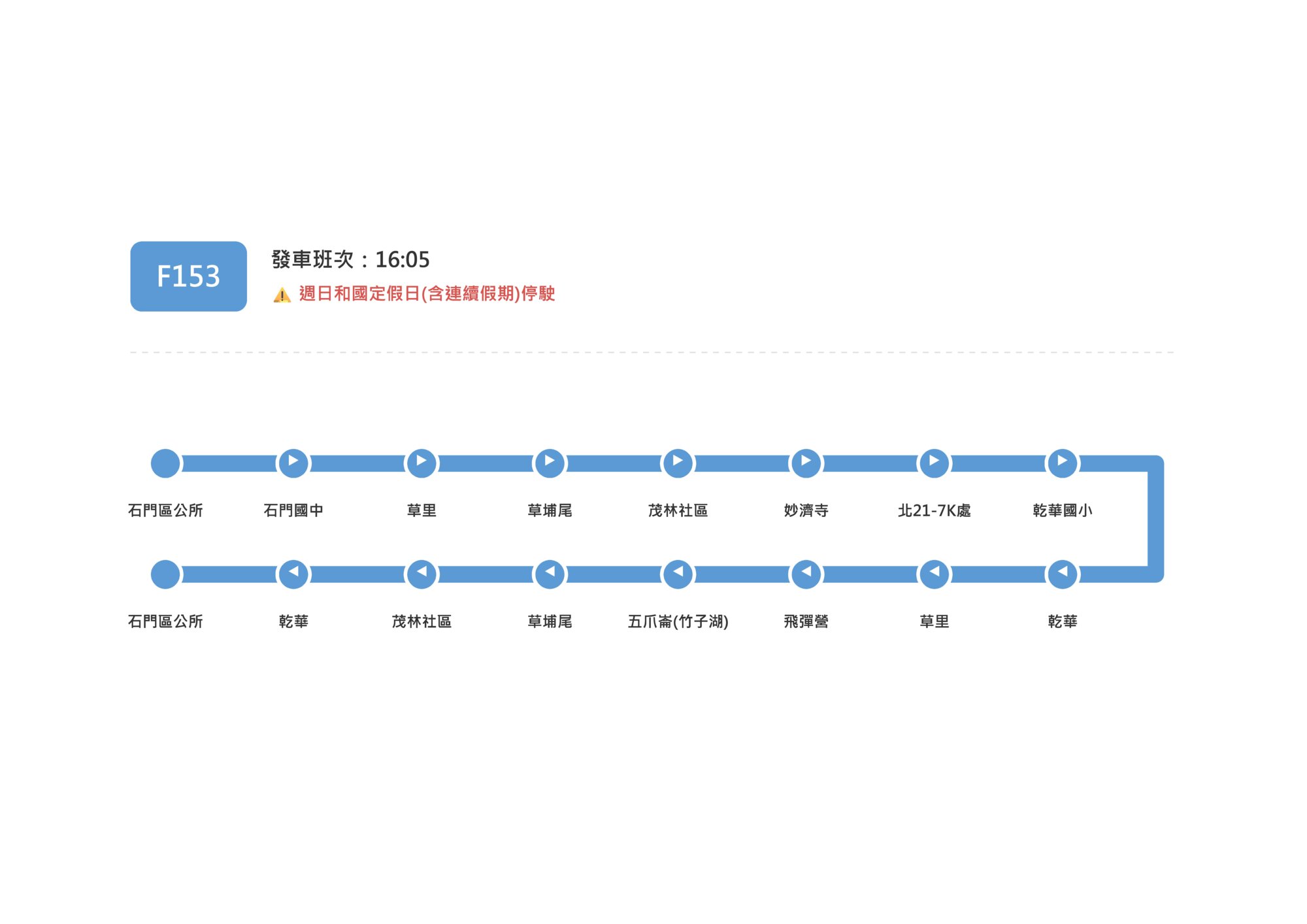 F153-1605Bus Route Map-新北市 Bus