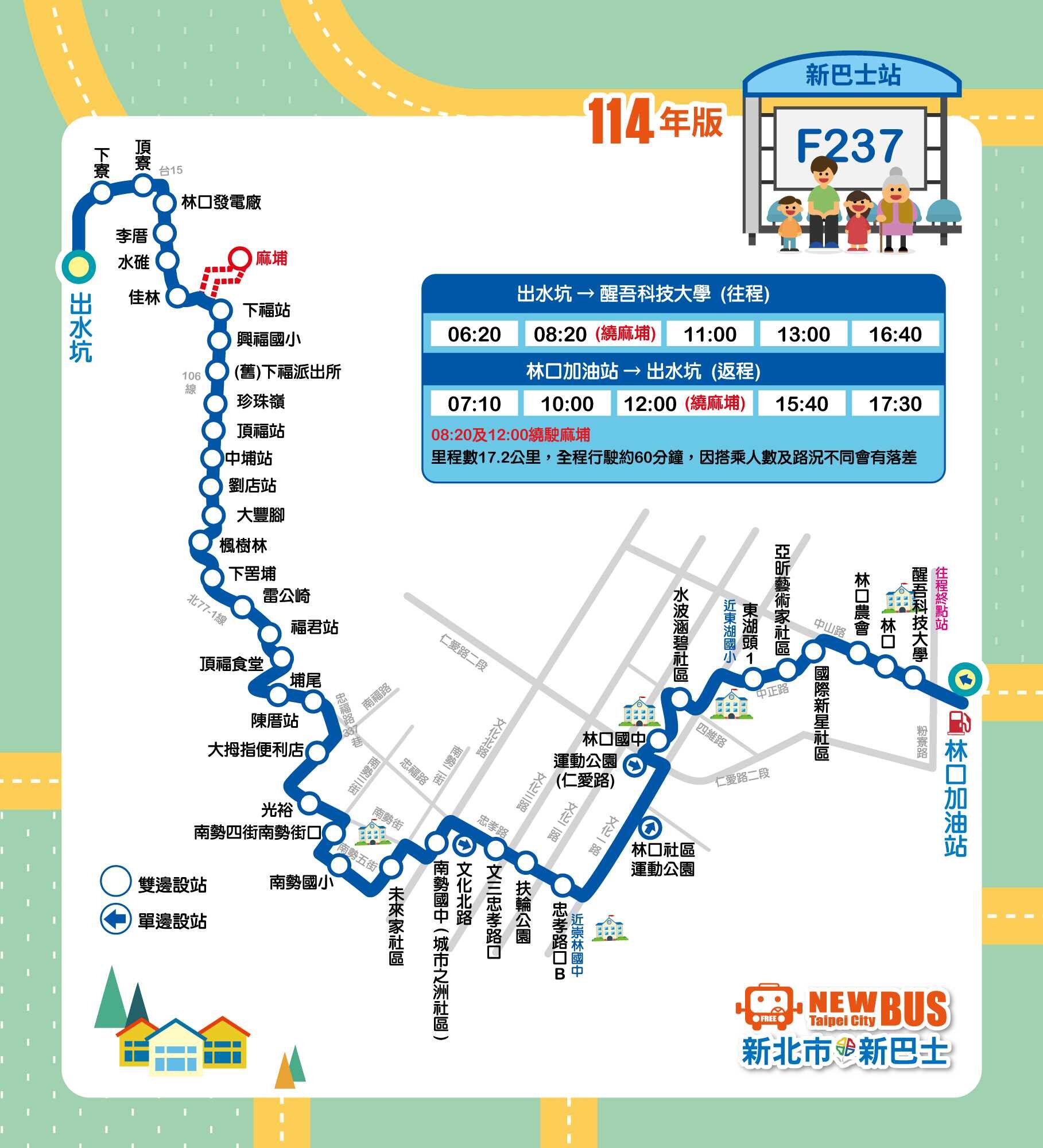 F237公車路線圖-新北市公車
