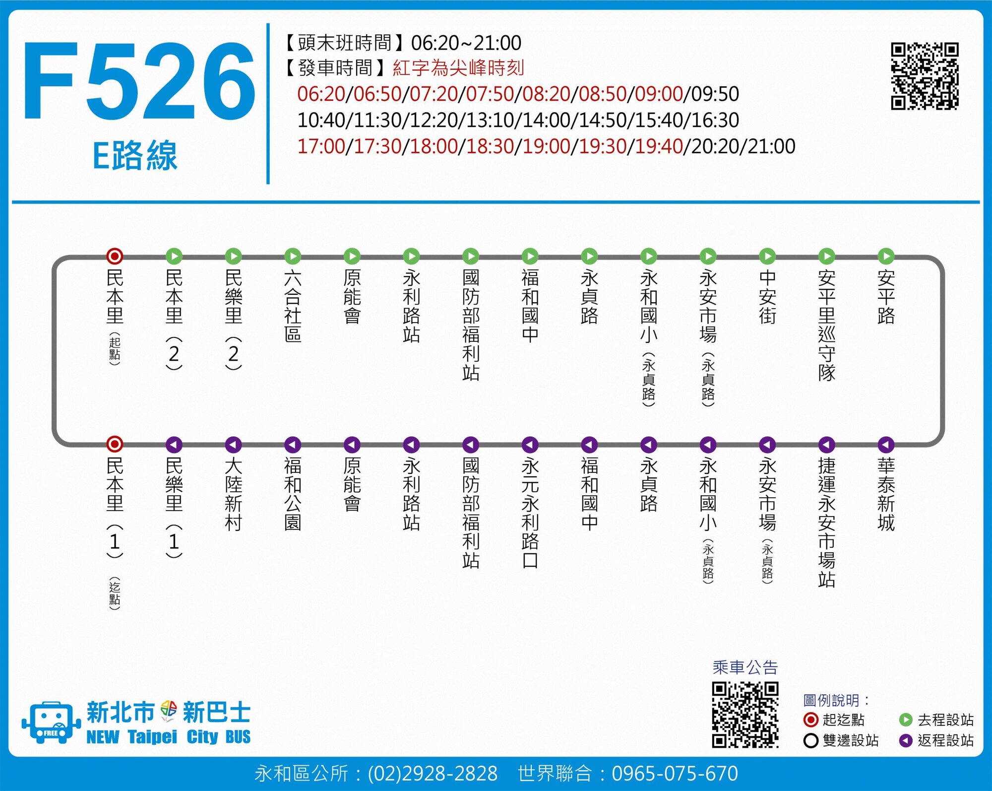 F526公車路線圖-新北市公車
