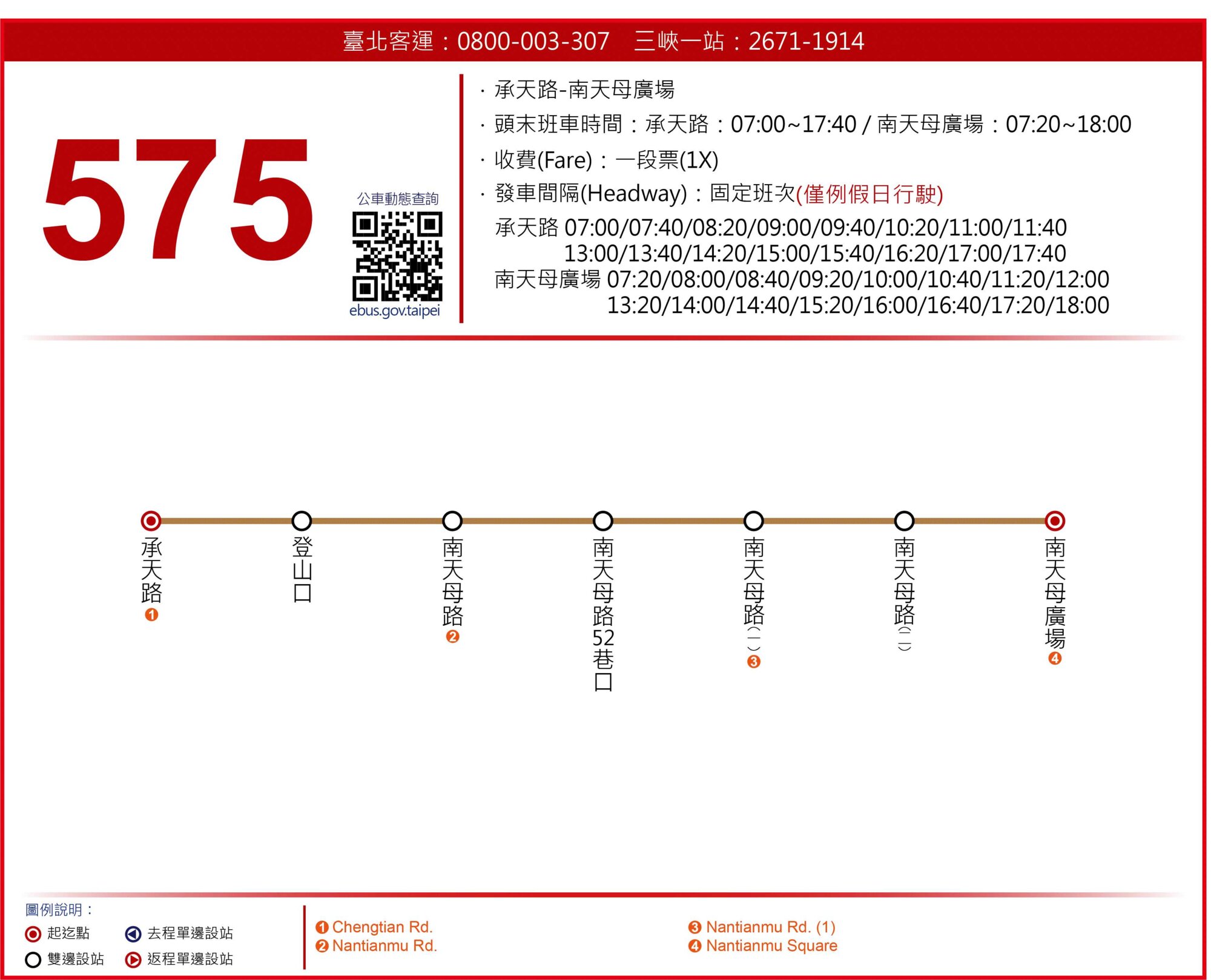 575公車路線圖-新北市公車