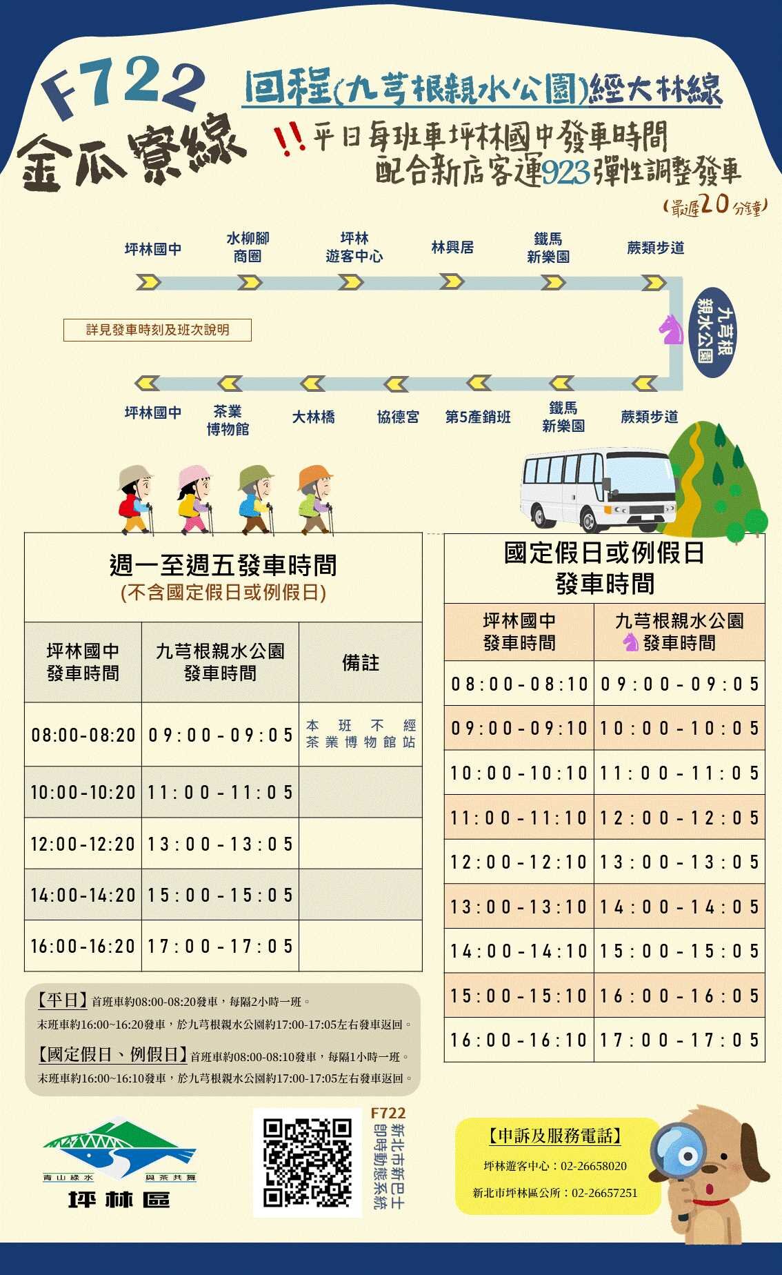 F722公車路線圖-新北市公車
