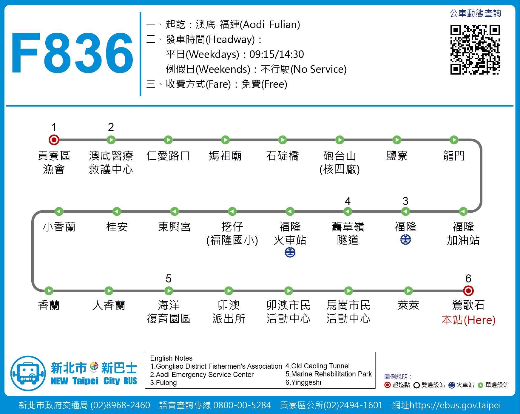F836公車路線圖-新北市公車