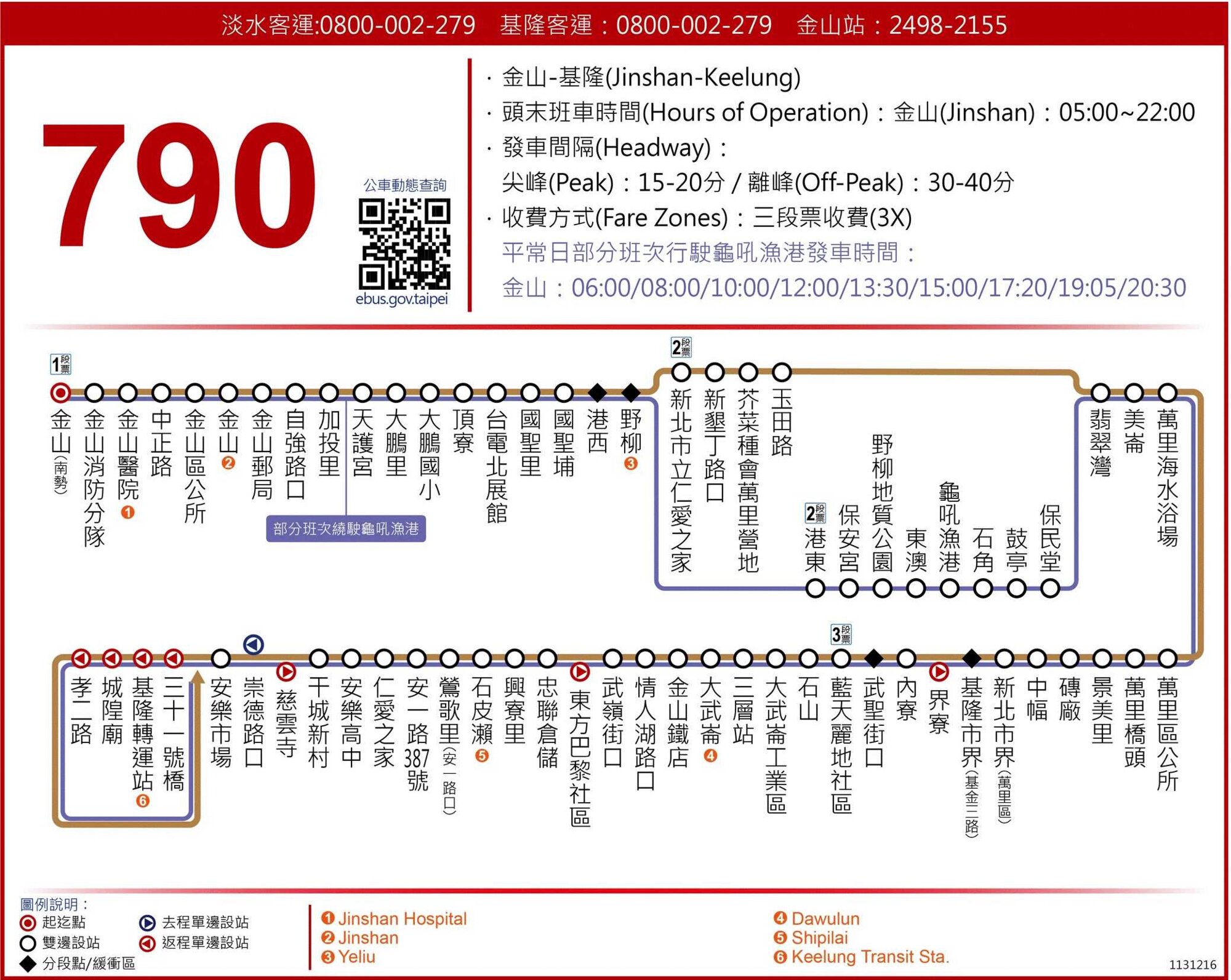 790漁港公車路線圖-新北市公車