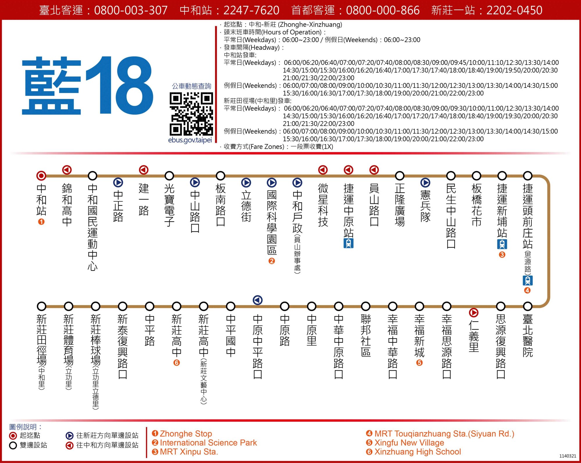 藍18公車路線圖-新北市公車