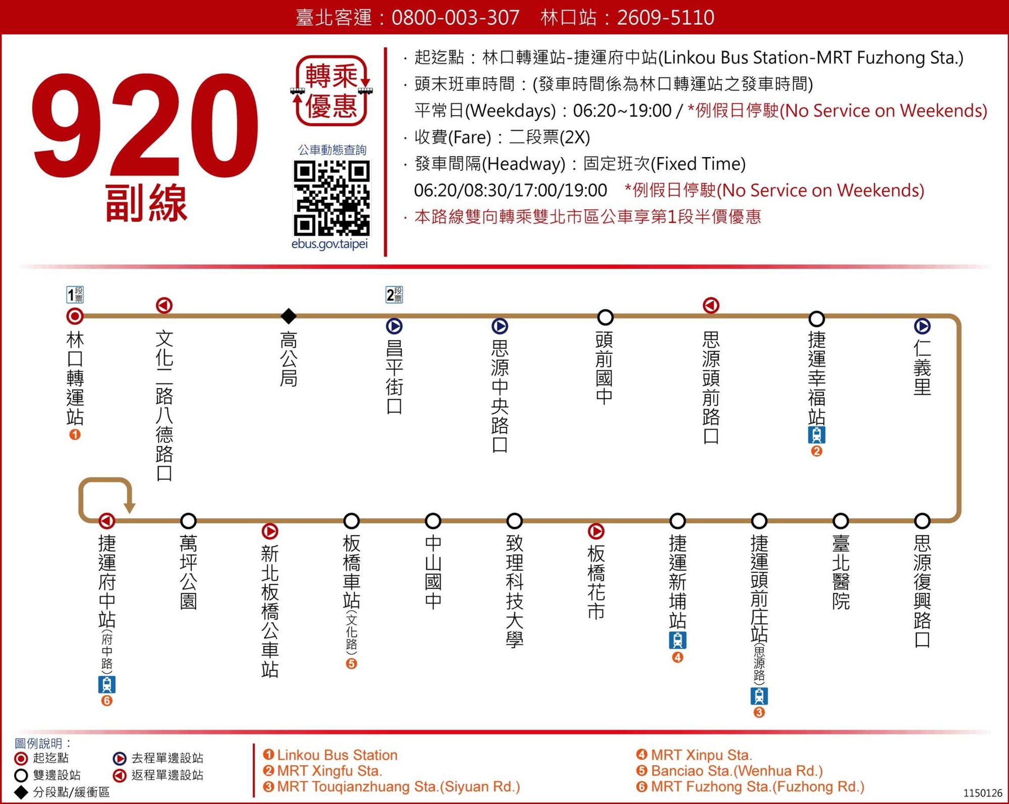 920副公車路線圖-新北市公車