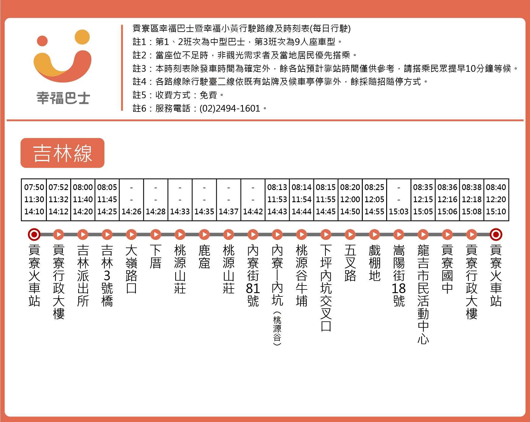 吉林線公車路線圖-新北市公車