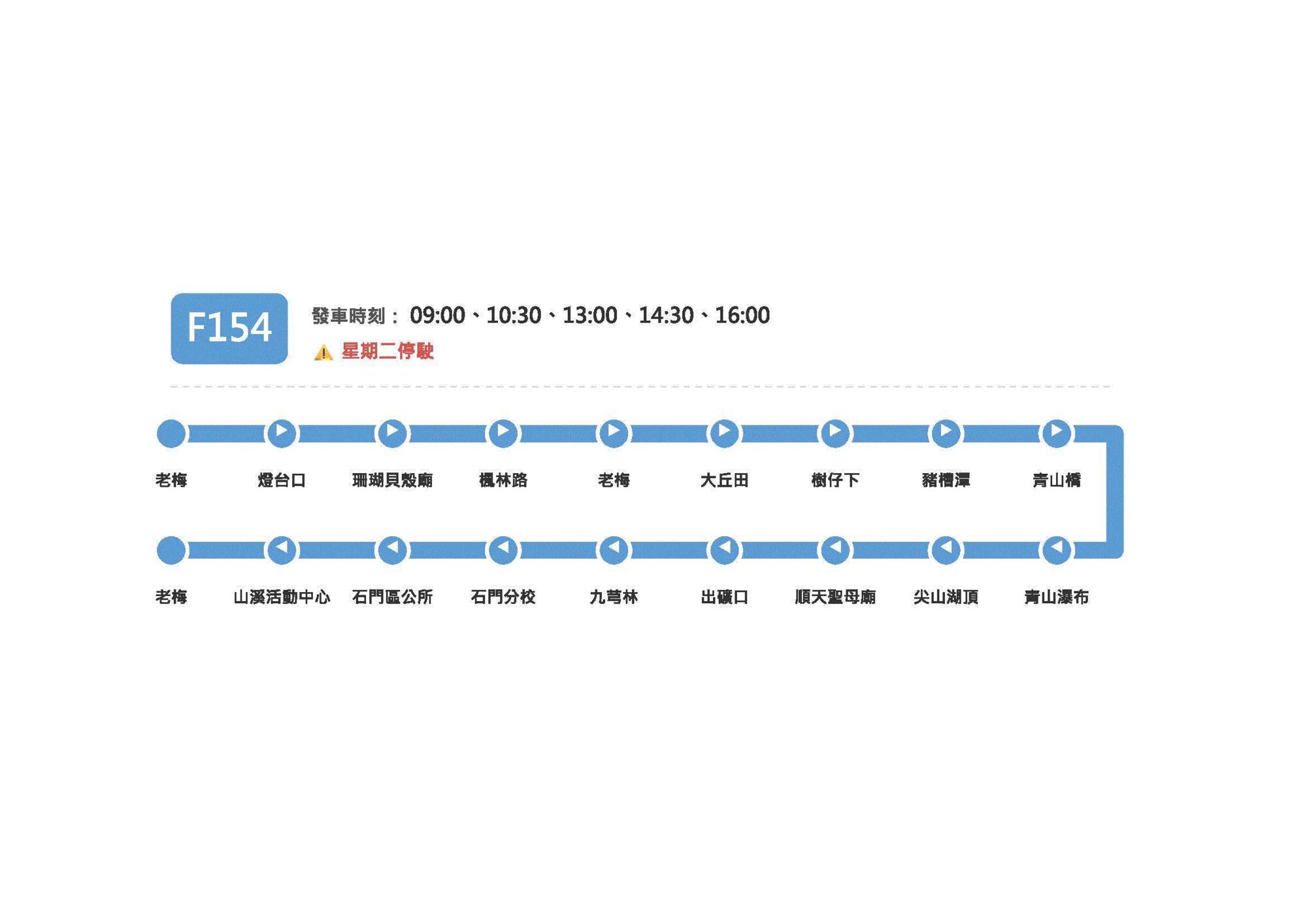 F154Bus Route Map-新北市 Bus