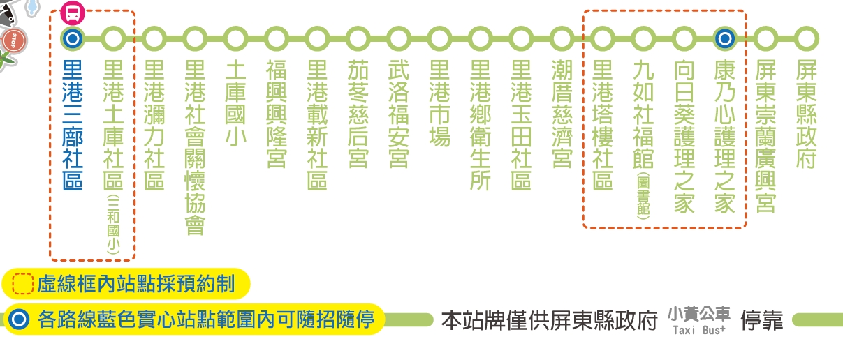 727公車路線圖-屏東公車