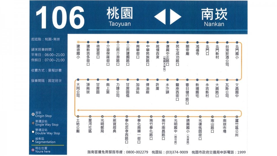106公車路線圖-桃園公車