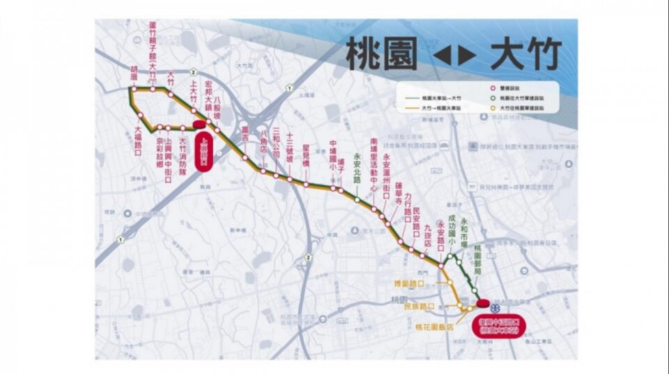 129Bus Route Map-桃園 Bus
