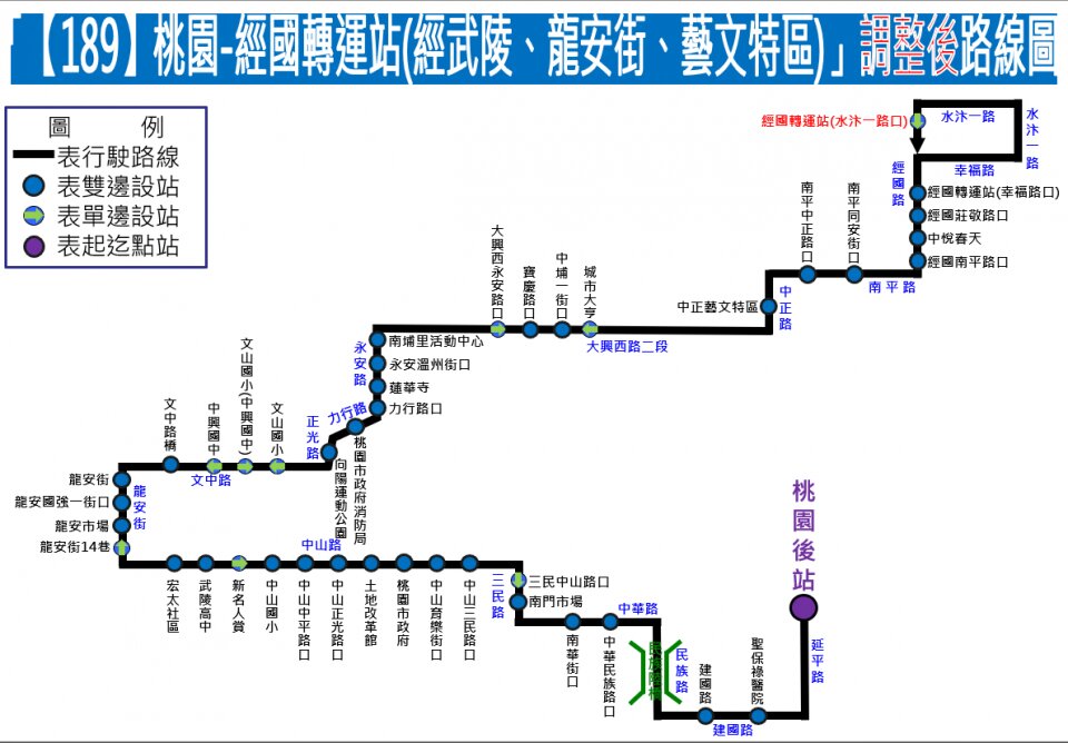 189公車路線圖-桃園公車
