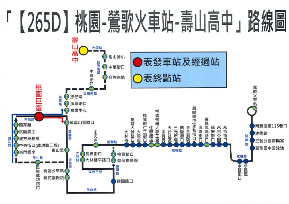 265D公車路線圖-桃園公車