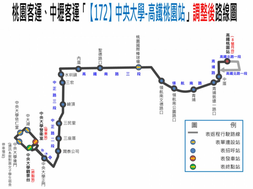172公車路線圖-桃園公車