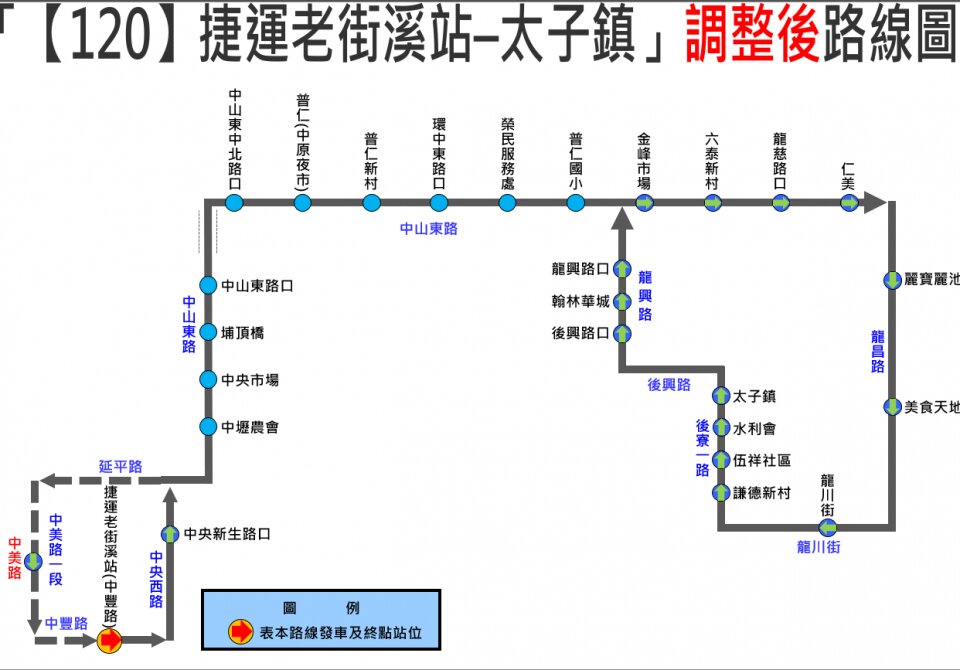 120公車路線圖-桃園公車
