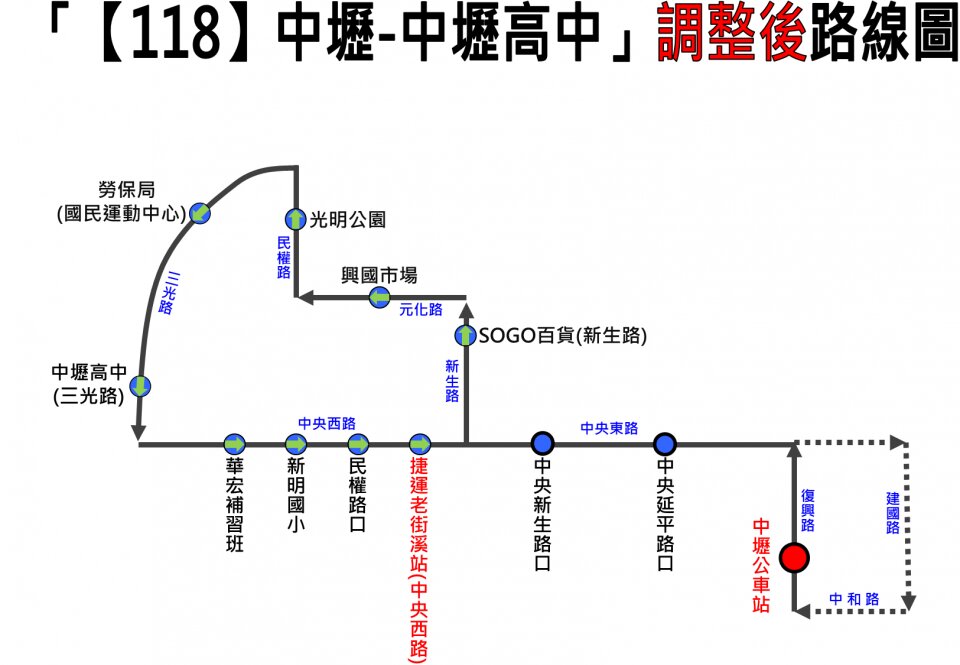 118公車路線圖-桃園公車