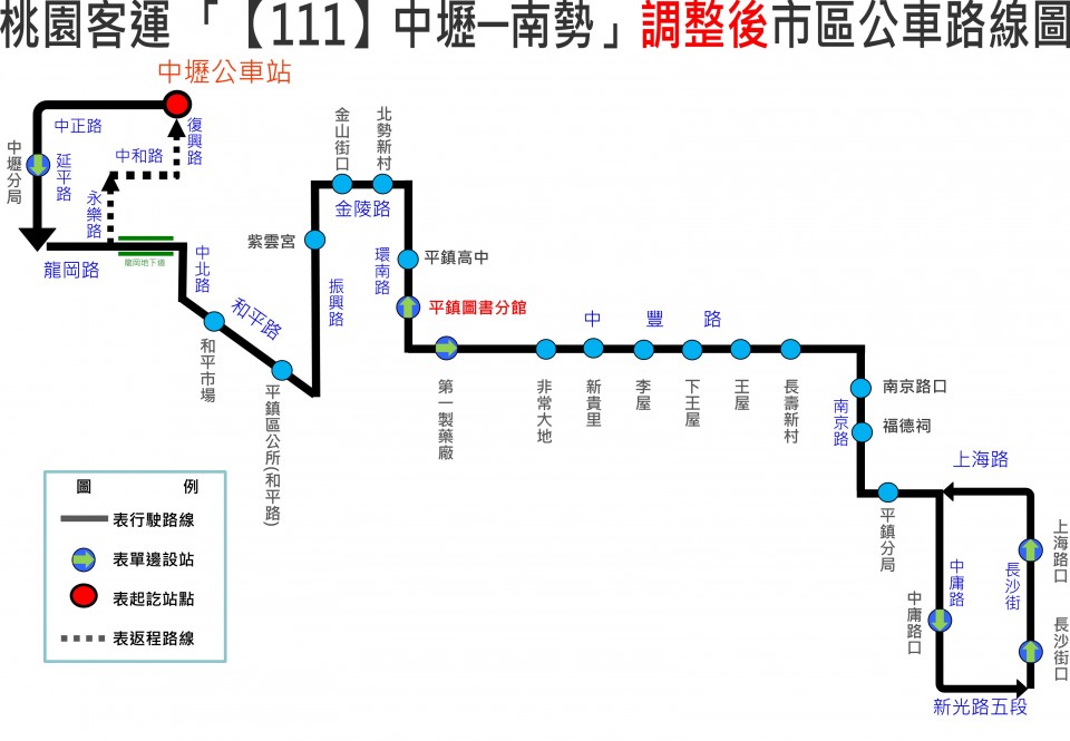 111公車路線圖-桃園公車